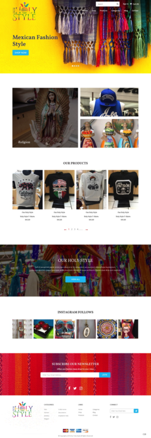 Shopify Design by pb for Our Holy Style | Design: #18372474