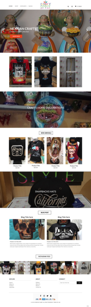 Shopify Design by pb for Our Holy Style | Design: #18372480