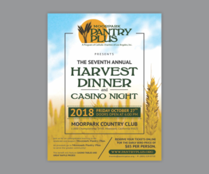 Moorpark Pantry Plus Harvest Dinner 2018 | Flyer-Design von Cut and Glue