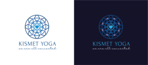 Kismet Yoga and optional to add we are all connected. | Logo Design by Birdcage