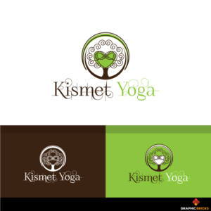 Kismet Yoga and optional to add we are all connected. | Logo Design by Graphic Bricks