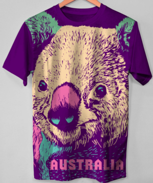 Guy needs a cute Koala T-shirt print design | Diseño de Camiseta por O_O NIZAL O_O