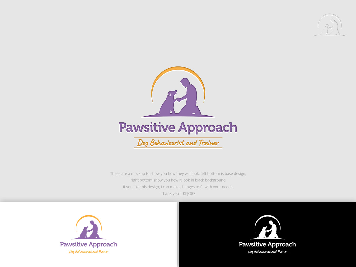 Logo-Design von Kejo87 für Pawsitive Approach | Design #18381692