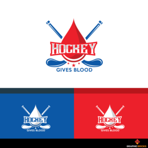 Hockey Gives Blood | Logo Design by Graphic Bricks