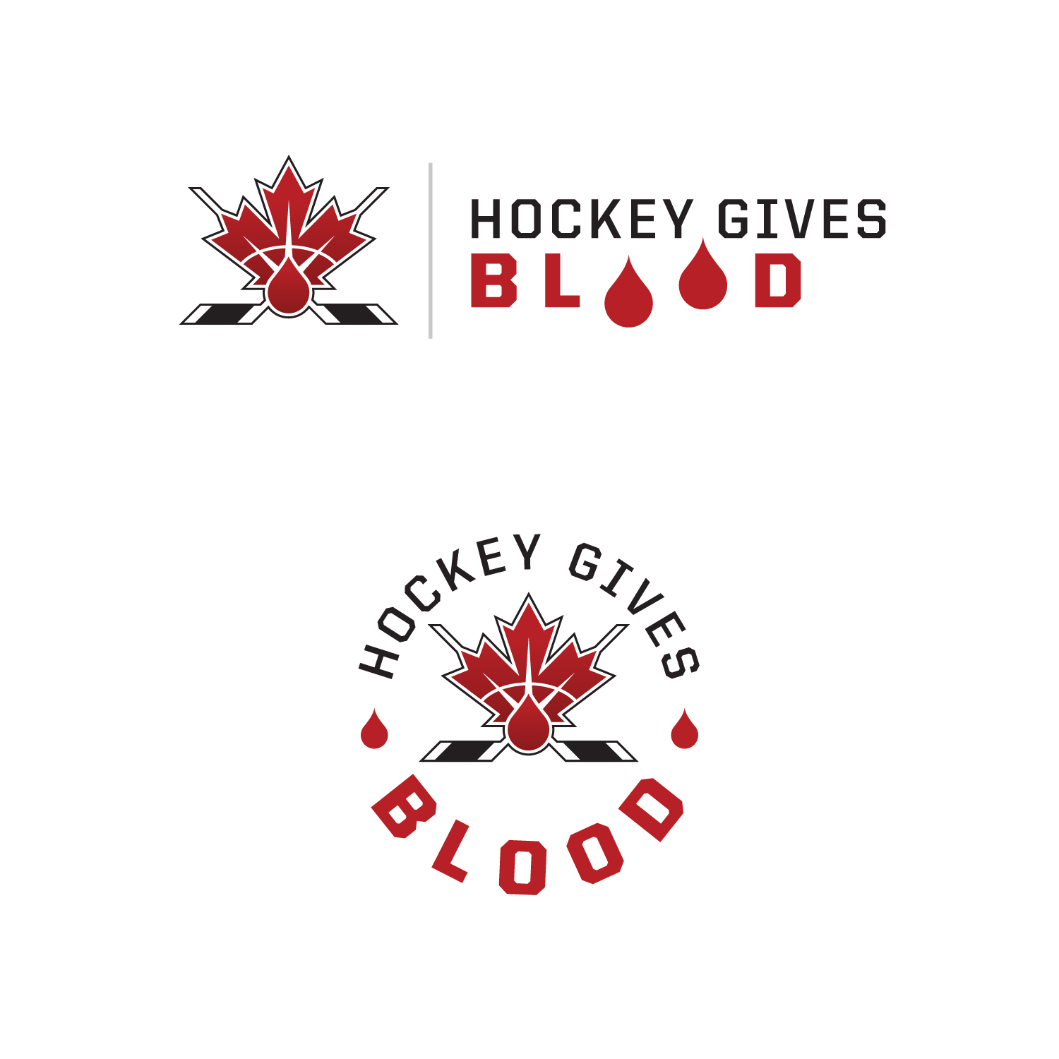 Logo Design by Buckingham for Hockey Gives Blood | Design #18395832