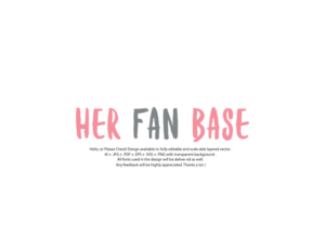 Her Fan Base | Logo Design by juie design