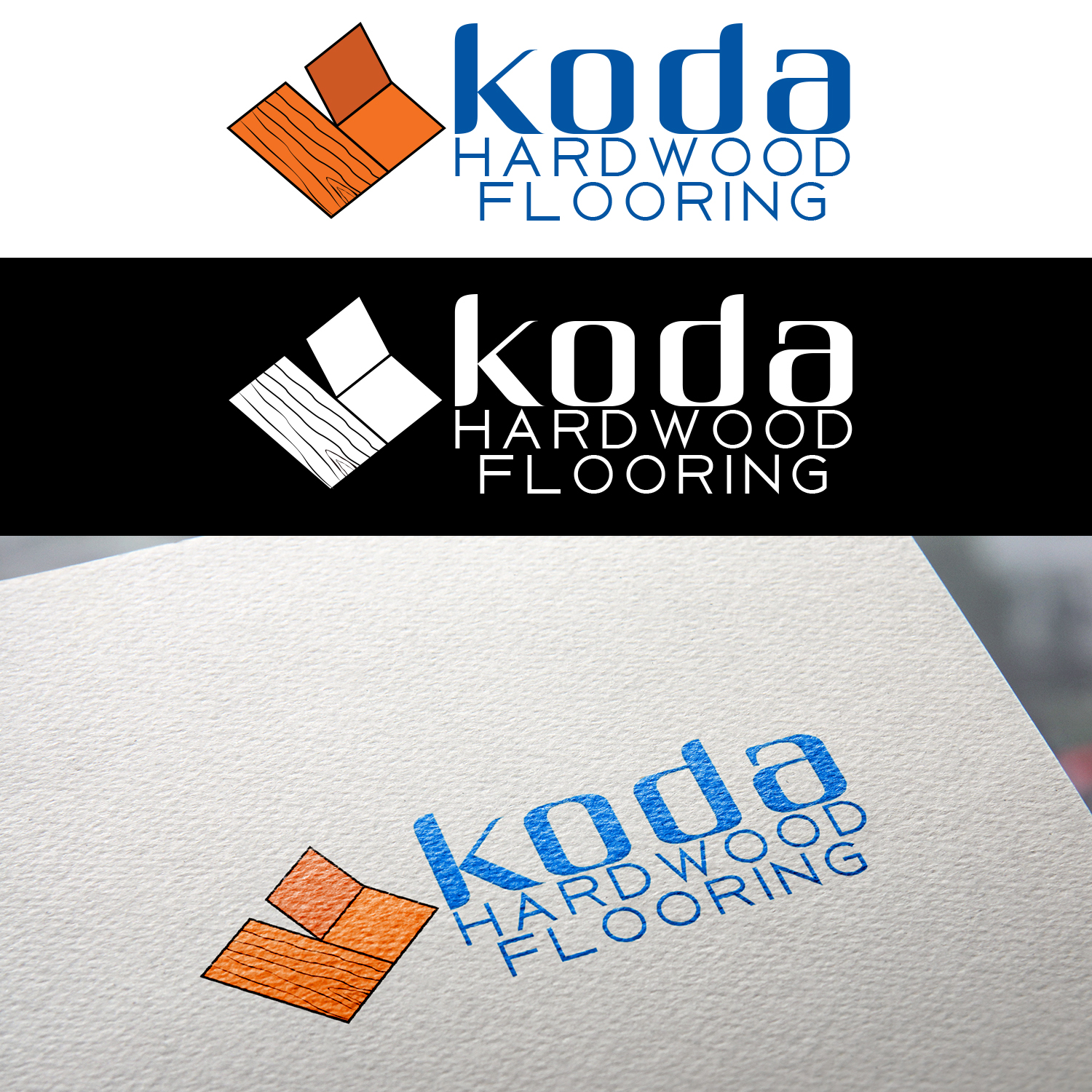 Logo Design by Benich GW for Koda Hardwood Flooring  | Design #18435132