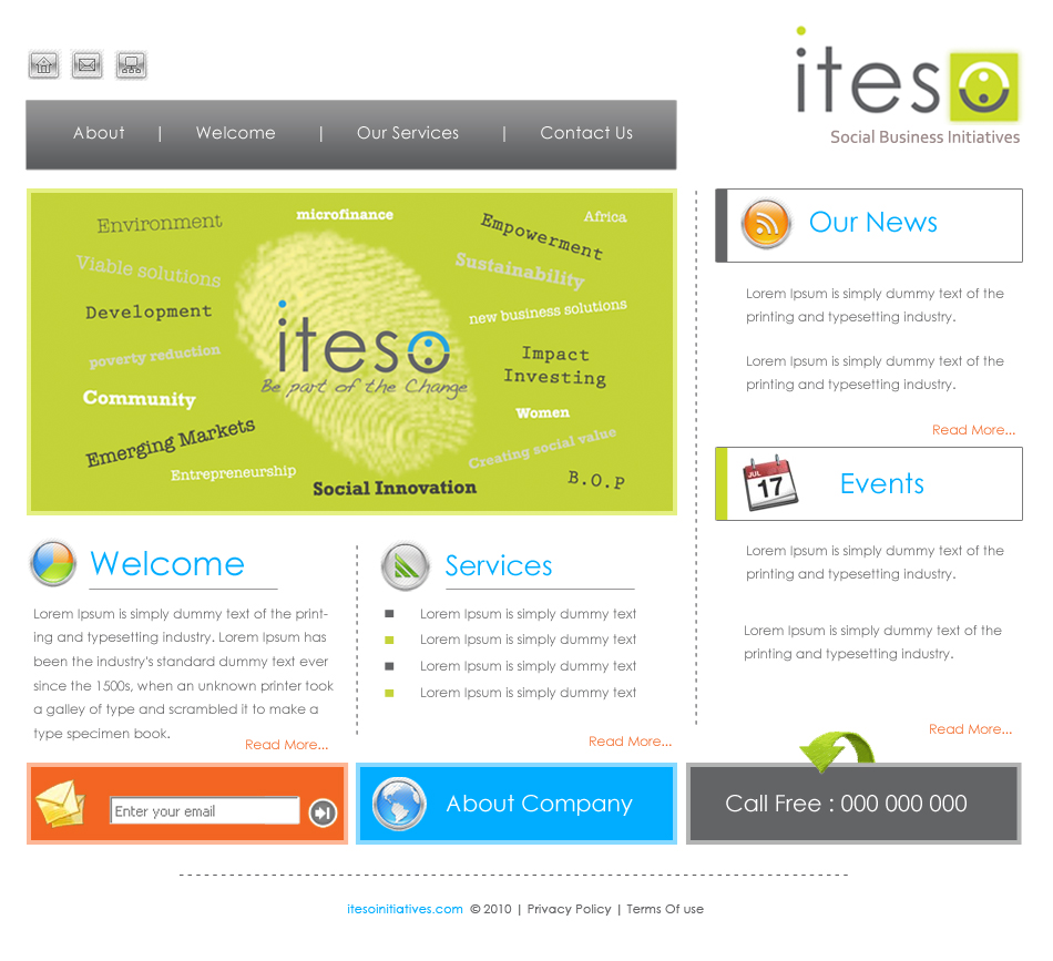 Web Design by ReckonCreations for Iteso | Design #49847