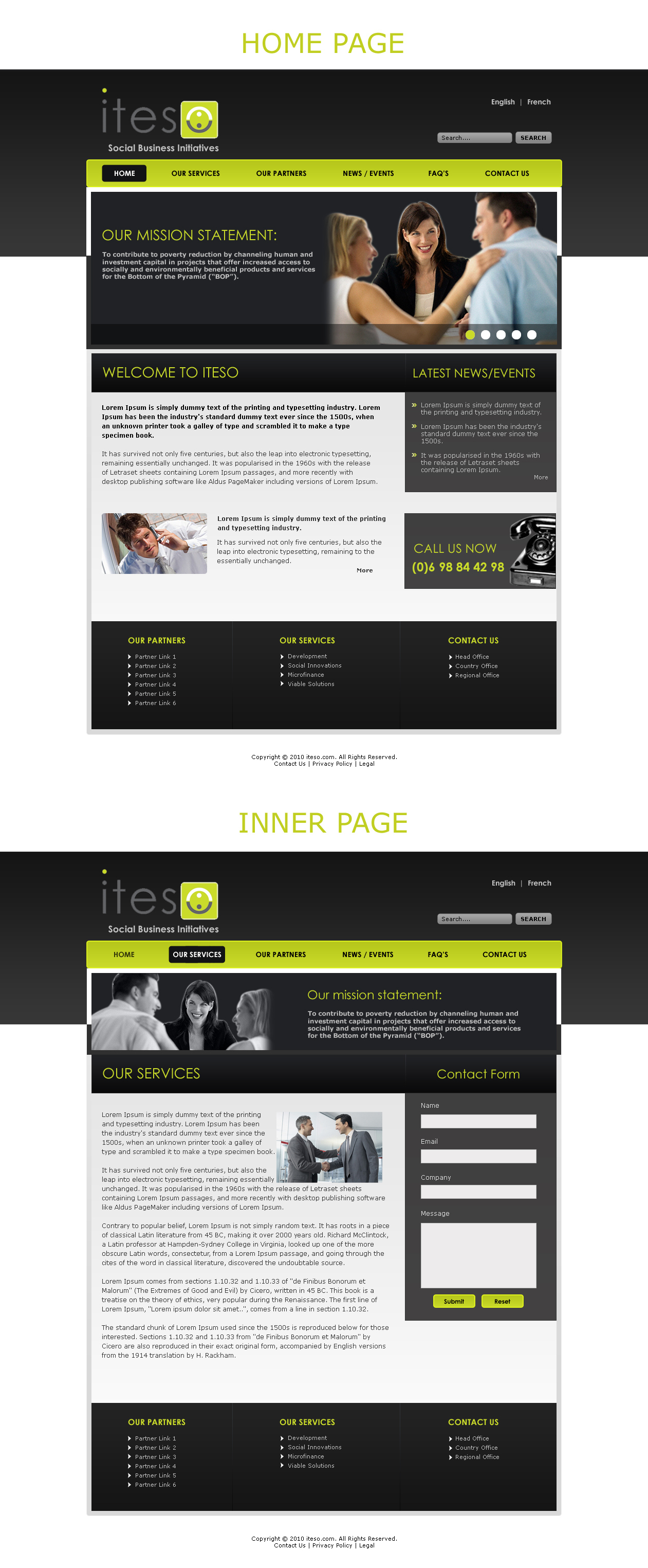 Web Design by LogoDesigns.ae for Iteso | Design #48917