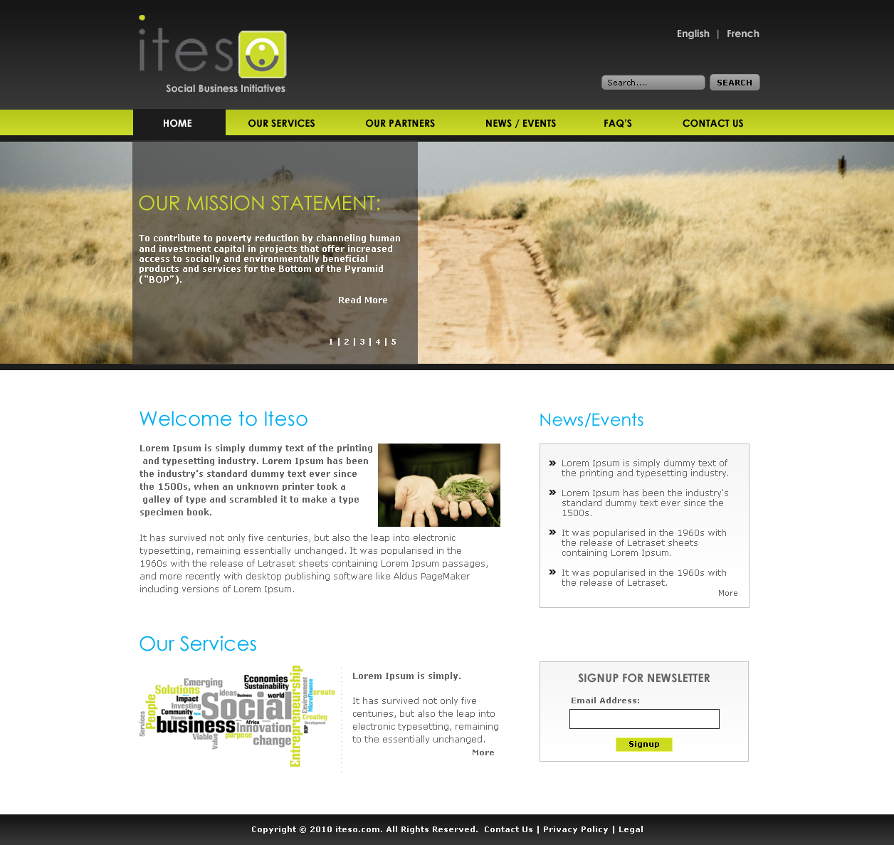 Web Design par LogoDesigns.ae pour Iteso | Design #50533