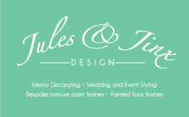 Business Card Design by Tony Stevens for Jules & Jinx Interior Decorating | Design: #2839316