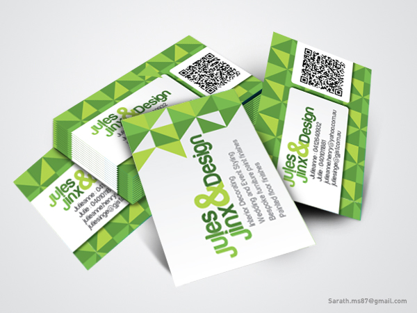 Business Card Design by Meksart for Jules & Jinx Interior Decorating | Design #2809610