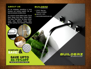 Builderz Warehouse needs a Self-Mailer Brochure Design | Diseño de Brochure por rug