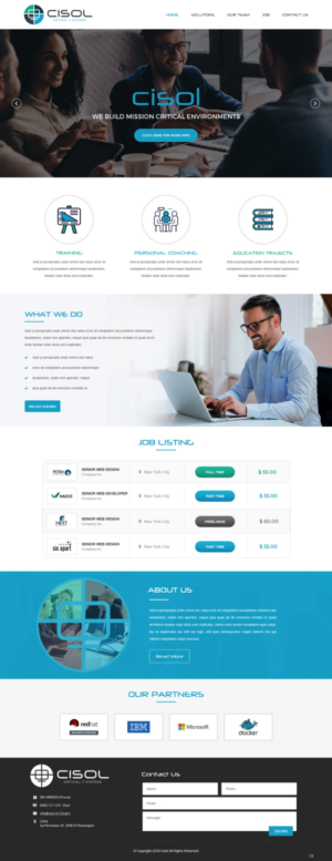 Web Design by pb for Cisol B.V. | Design: #18393588