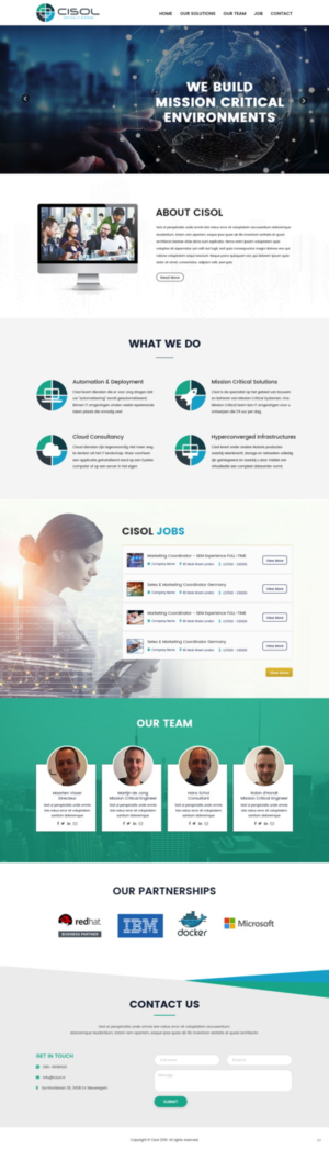 Web Design by pb for Cisol B.V. | Design: #18393590