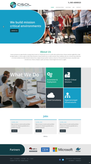 Web Design by pb for Cisol B.V. | Design: #18393601
