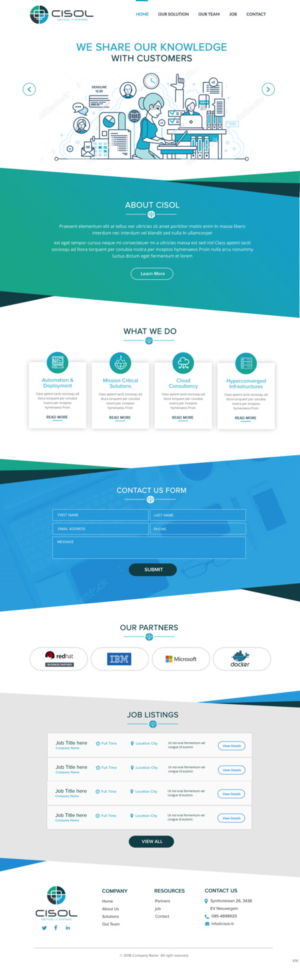 Web Design by pb for Cisol B.V. | Design: #18393608