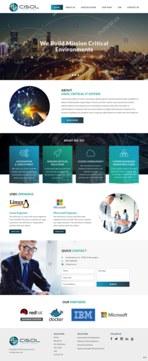 Web Design by pb for Cisol B.V. | Design: #18393609