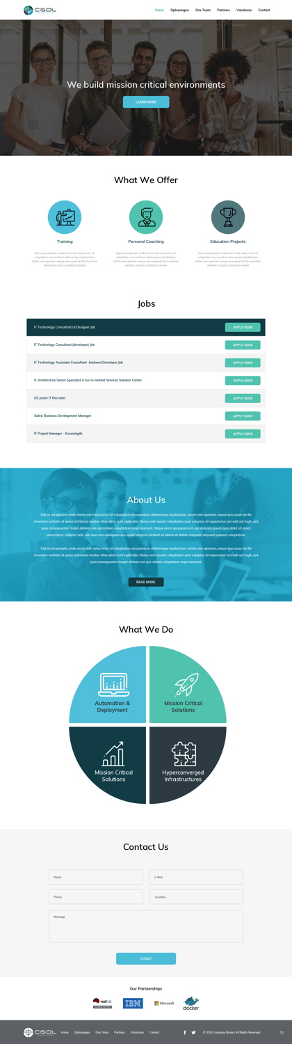 Web Design by pb for Cisol B.V. | Design #18400408