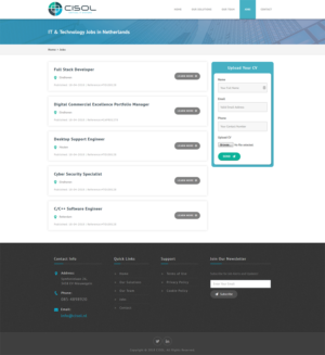 Web Design by IdeaWorks for Cisol B.V. | Design: #18474614