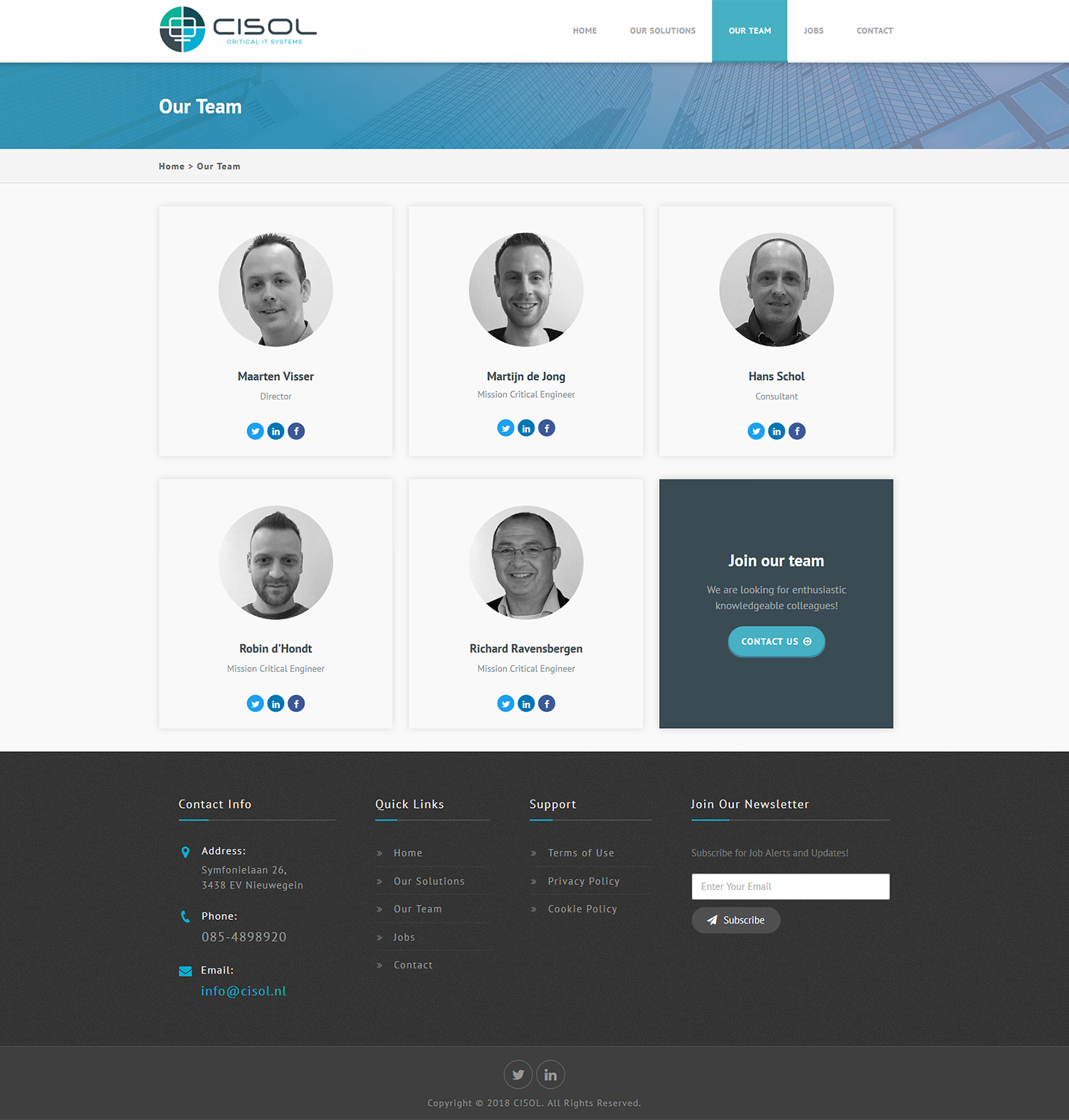 Web Design by IdeaWorks for Cisol B.V. | Design #18483696