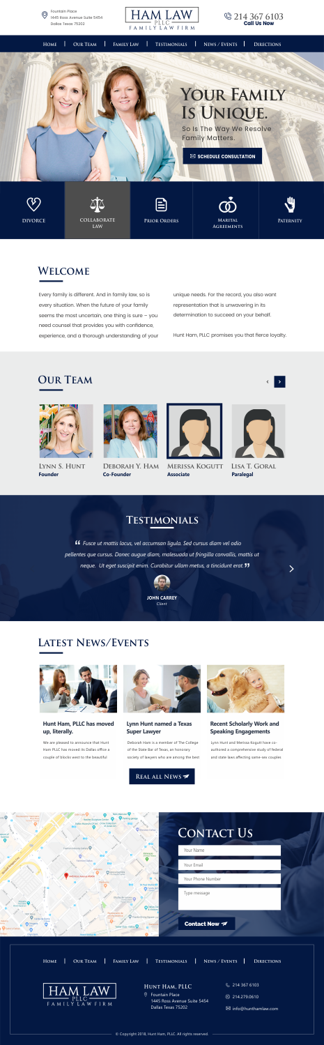 Web Design by CreativeIyke for Ham Law, PLLC | Design #18396257