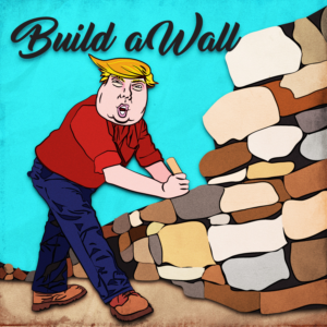 Anti-Trump song (music single format) artwork | CD Cover Design by SSDD