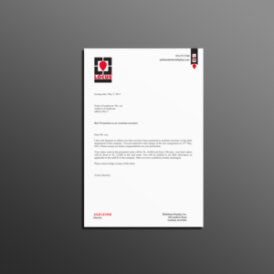 Letterhead Design by Creations Box 2015 for RideShare Displays Inc. | Design: #18382879