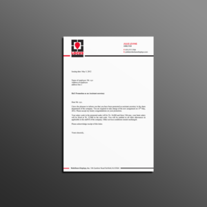 Letterhead Design by Creations Box 2015 for RideShare Displays Inc. | Design: #18382897