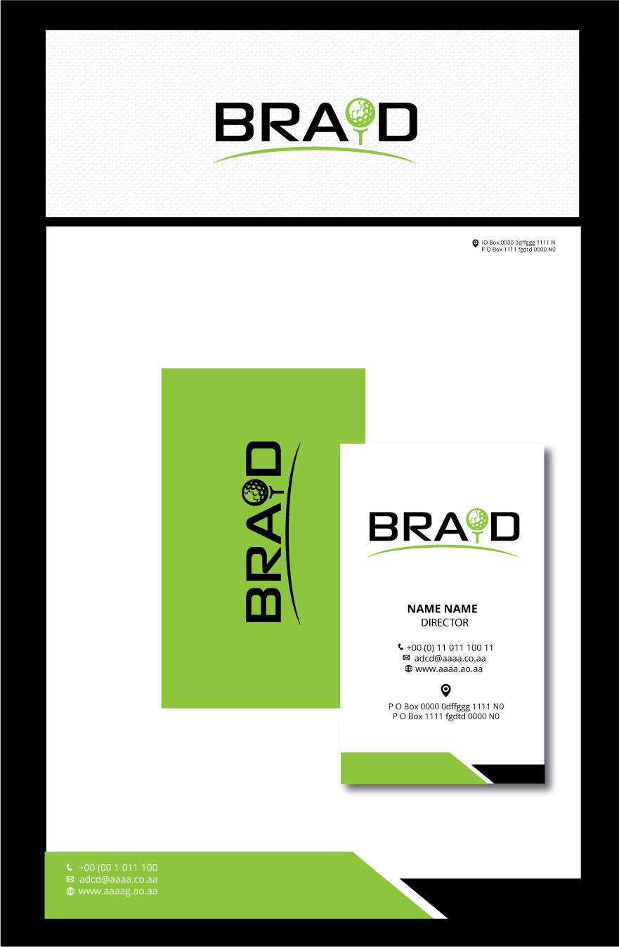 Logo Design by zebronicgraphic for Braid Golf, LLC | Design #18408936