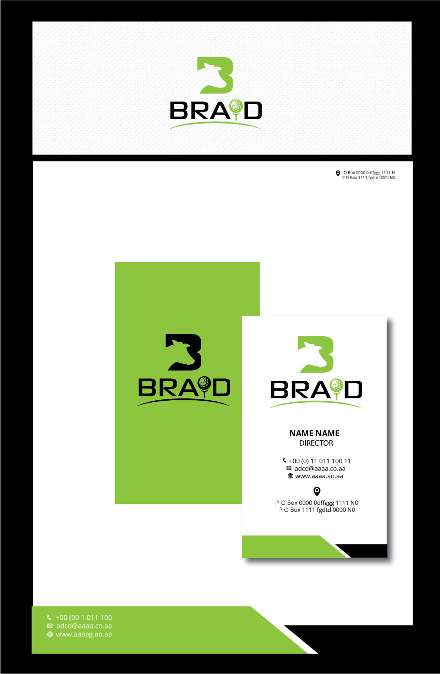 Logo Design by zebronicgraphic for Braid Golf, LLC | Design #18480005