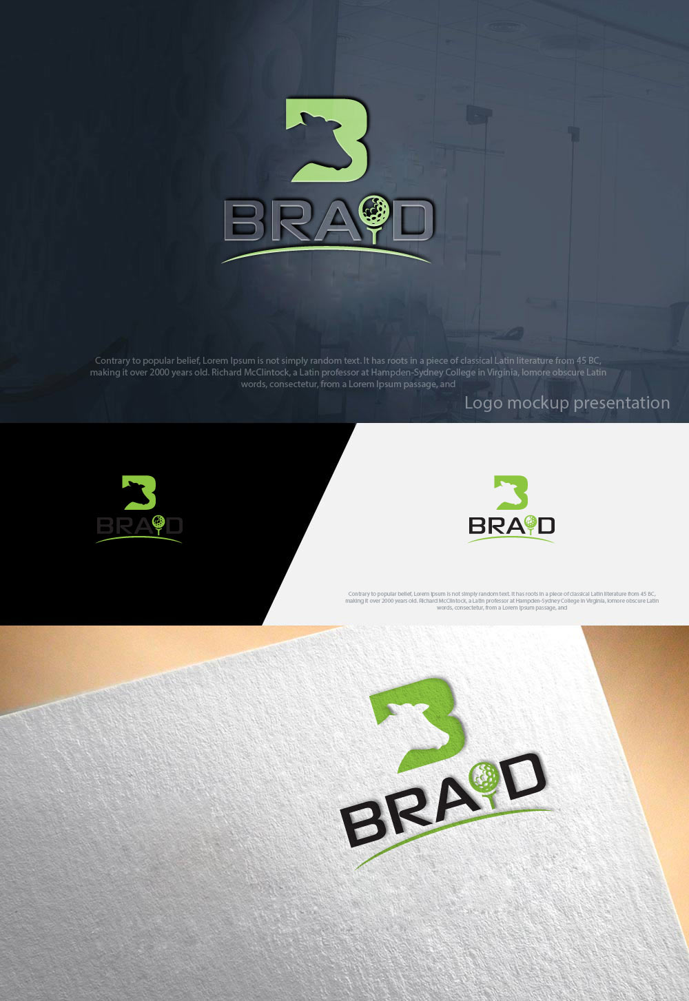 Logo Design by zebronicgraphic for Braid Golf, LLC | Design #18480020