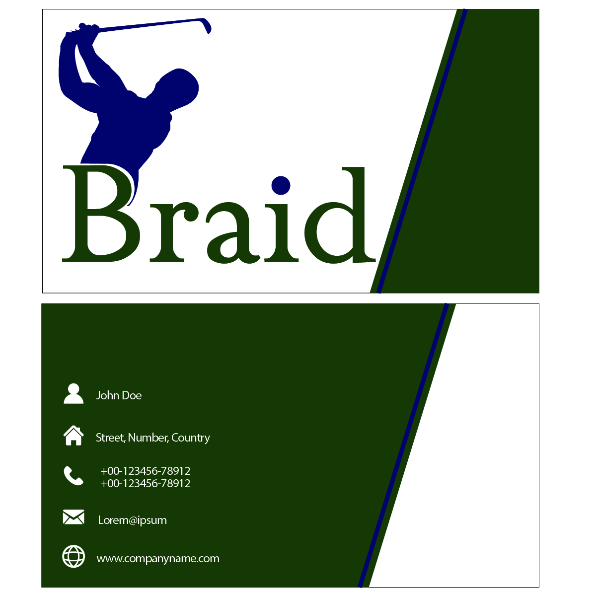 Logo Design by Eric Martins for Braid Golf, LLC | Design #18384620