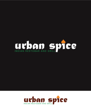 Urban Spice tag line with Indian Restobar and Grill | Logo Design by Wild Geek