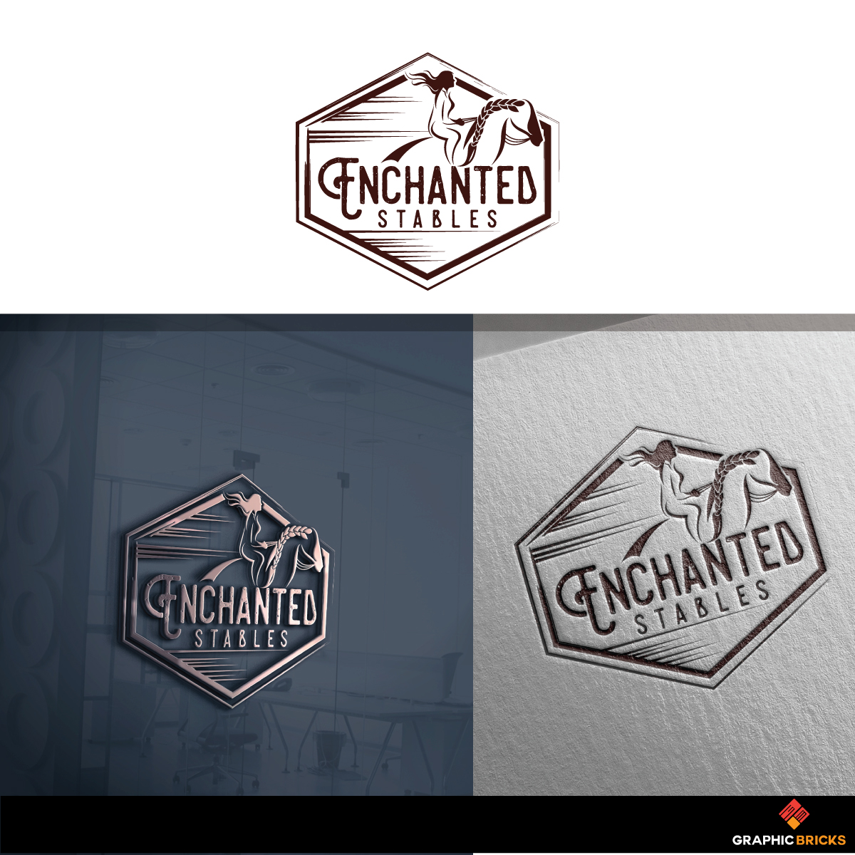 Logo Design by Graphic Bricks for Enchanted Stables | Design #18398560