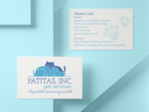Patitas, Inc | Design de Carte de Visite par Irina Makedonska