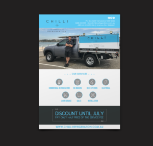 Commercial Refrigeration Service Company requires stylish and fresh looking flyer. | Design de Flyer par chandrayaan.creative