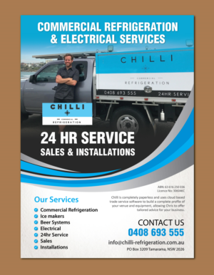 Commercial Refrigeration Service Company requires stylish and fresh looking flyer. | Design de Flyer par meet007