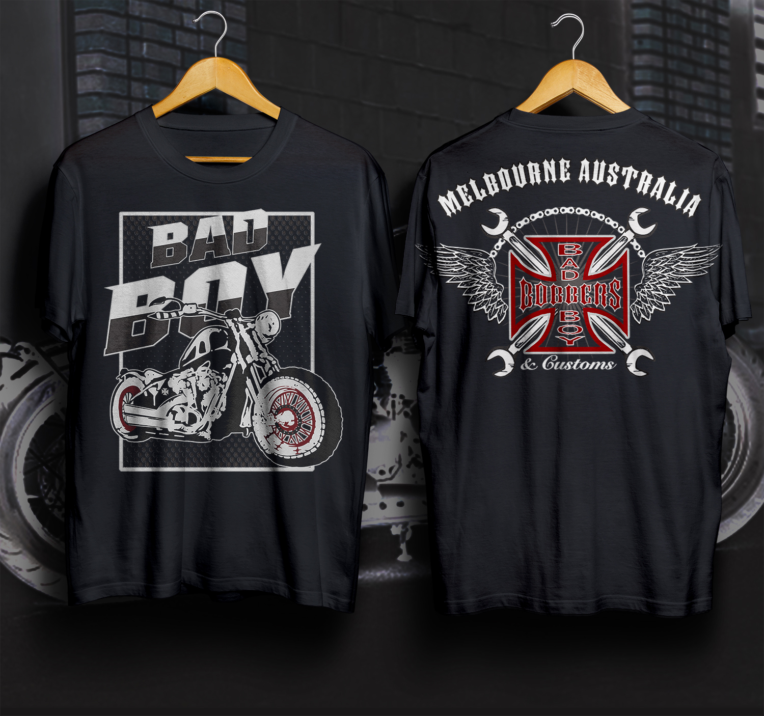 T-shirt Design by dhadaj for Custom Bike Shop | Design #18540005