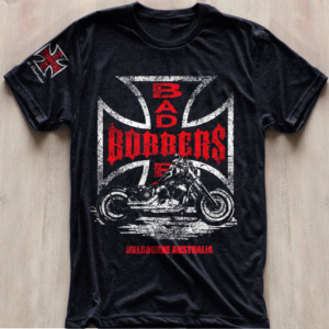 Bad Boy Bobbers and Customs T-Shirt Design Motorcycle Biker | Diseño de Camiseta por O_O NIZAL O_O
