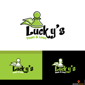 Lucky's  Pawn & Loan  | Diseño de Logo por Graphic Bricks