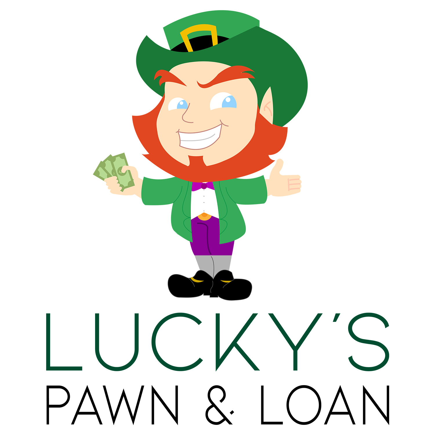 Logo Design by Jhonks for Lucky’s Pawn & Loan  | Design #18384303