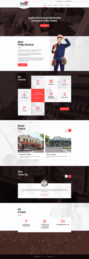 Diseño Web por Minkimoto para Phillips Electrical | Diseño #18464332