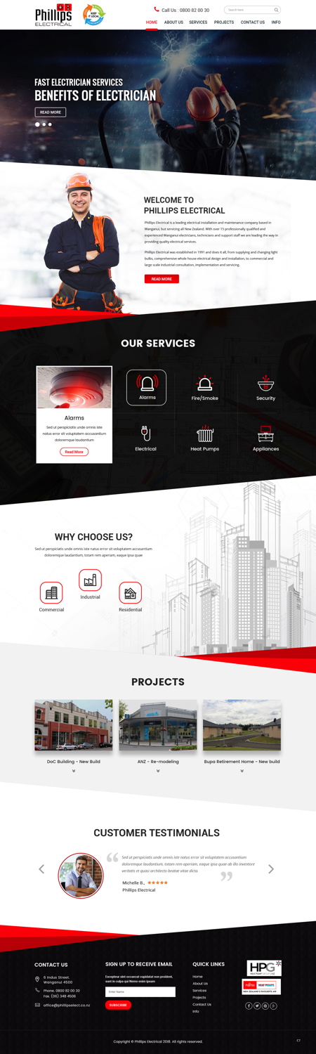 Diseño Web por pb para Phillips Electrical | Diseño #18382148