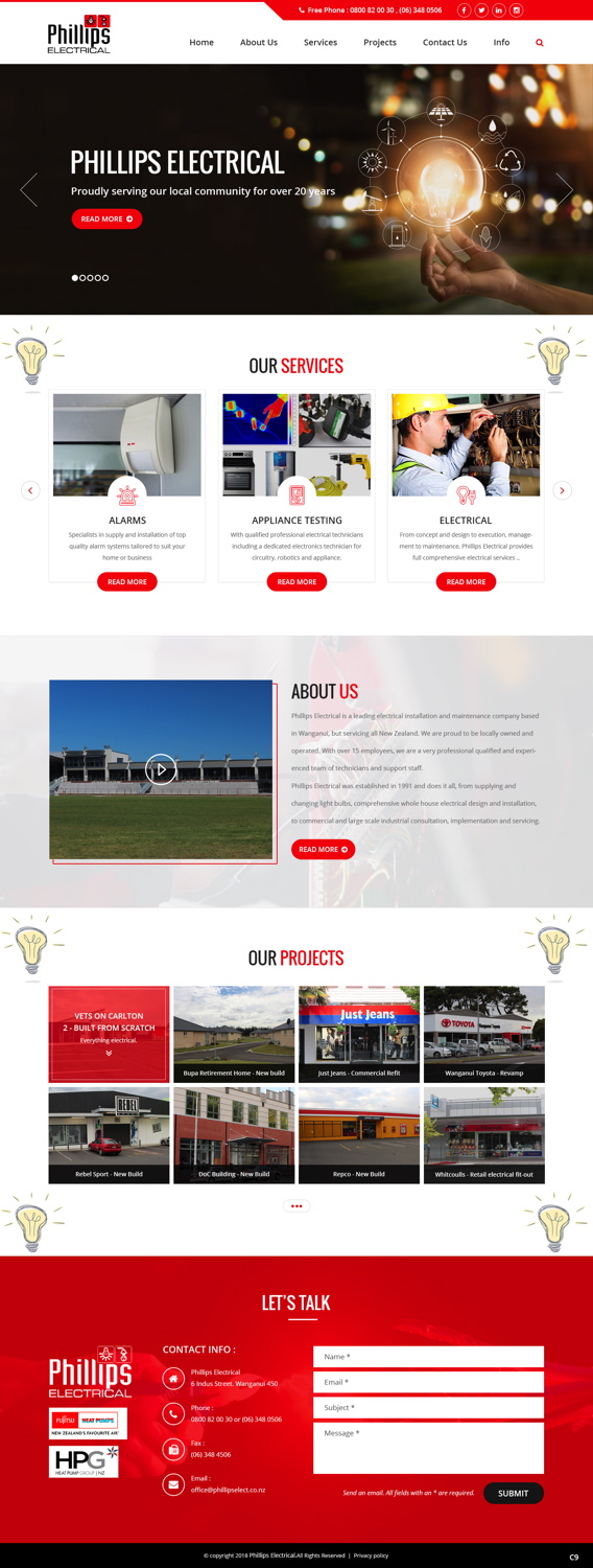 Diseño Web por pb para Phillips Electrical | Diseño #18382149