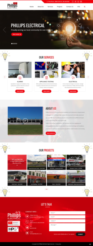 Web-Design von pb für Phillips Electrical | Design: #18382149