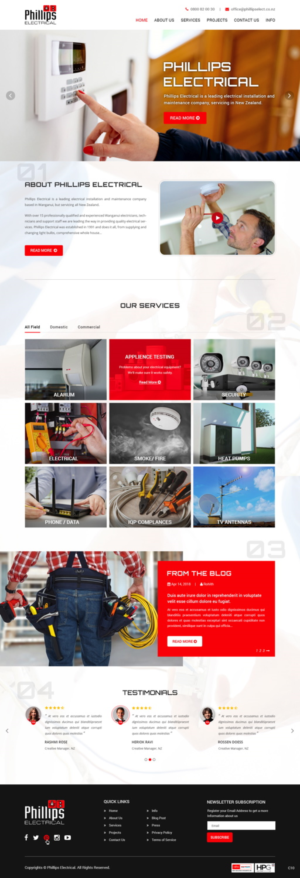 Web-Design von pb für Phillips Electrical | Design: #18382150