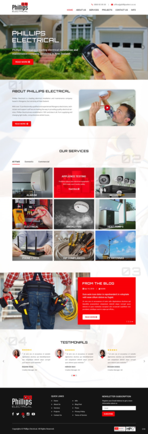 Web-Design von pb für Phillips Electrical | Design: #18382151