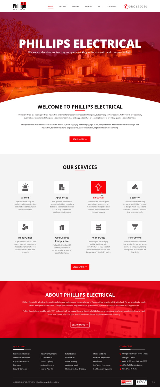 Diseño Web por pb para Phillips Electrical | Diseño #18382152