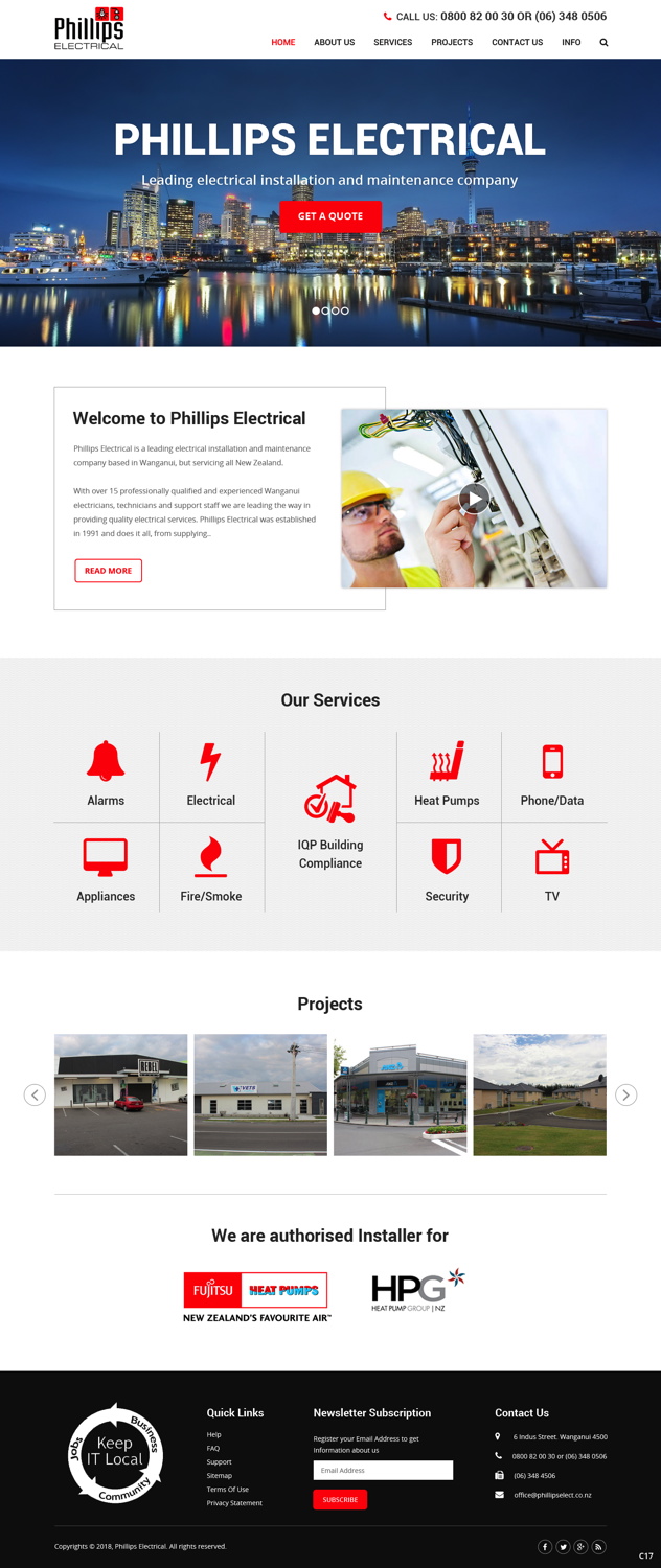 Diseño Web por pb para Phillips Electrical | Diseño #18382154
